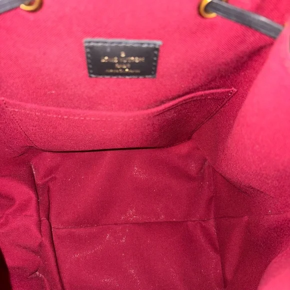 LOUIS VUITTON
Montsouris NM Monogram Canvas Leather Backpack Black - Picture 9 of 10